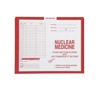 Nuclear Medicine  Red  185 - Category Insert File Jackets  System I  Open Top  Carton of 500 