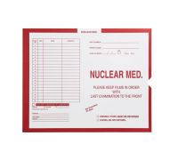 Nuclear Medicine  Red  185 - Category Insert Jackets  System I  Open End  Carton of 250 