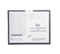 G I  Gastro Intestinal   Gray 430 - Category Insert Jackets  System I  Open Top  Carton of 250 