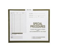 Special Procedures  Olive  582 - Category Insert Jackets  System I  Open Top  Carton of 250 
