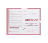 Mammography  Pink  190 - Ames Category Insert Jackets  System II  Open End  Carton of 250 