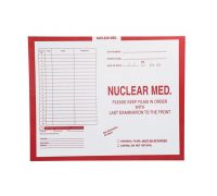 Nuclear Medicine  Red  185 - Category Insert Jackets  System I  Open Top  Carton of 250 
