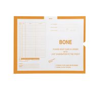 Bone  Yellow  115 - Ames Category Insert Jackets  System II  Open End  Carton of 250 