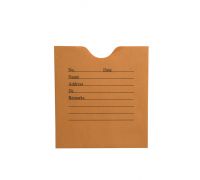 28 lb  Brown Kraft Negative Preserver  Open End  Standard Imprint  4-1 2  x 5   Carton of 2 000 