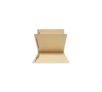 14pt Letter Size Manila Classification Folders  Full Cut Top Tab  1 Divider  Box of 25 
