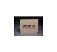 14 pt Manila Folders  Full Cut 2-Ply End Tab  Letter Size   Confidential  Printed on Folder  Box of 50 