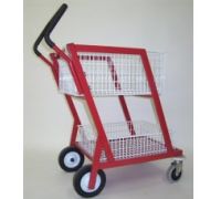 Mail Cart SMS2 with Two Baskets  Color  Blue or Red 