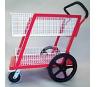 Mail Cart SMS5 with Two Baskets  Color  Red Only 