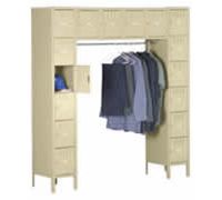 16 Person Locker Assembled with Legs