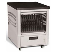 5  Casters Tablet Depot Cart   20 Capacity Unit   Laminate Top